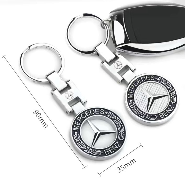 Металічний брелок Mercedes-Benz для ключів Мерседес-Бенц