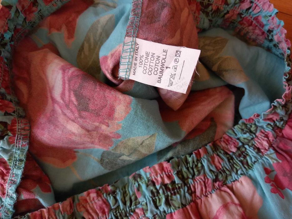 Top cai-cai, tecido 100% algodão, tamanho M