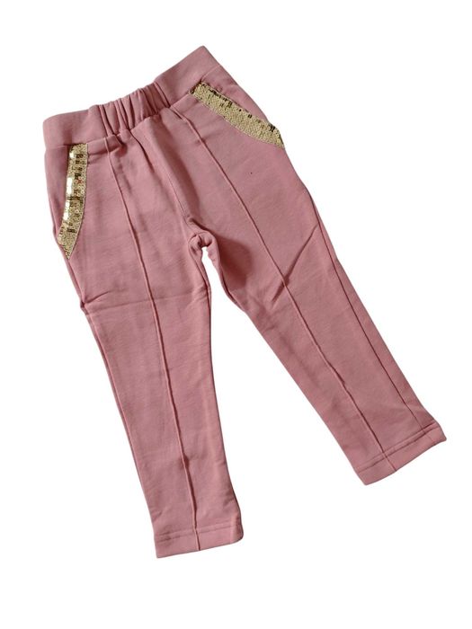 Spodnie dla dziewczynki różowe ocieplane nowу  rr., 98-104