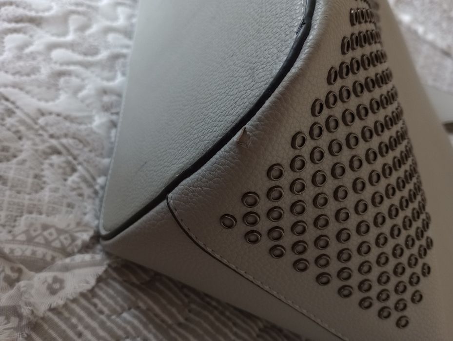 Szara torebka na ramię usztywniana