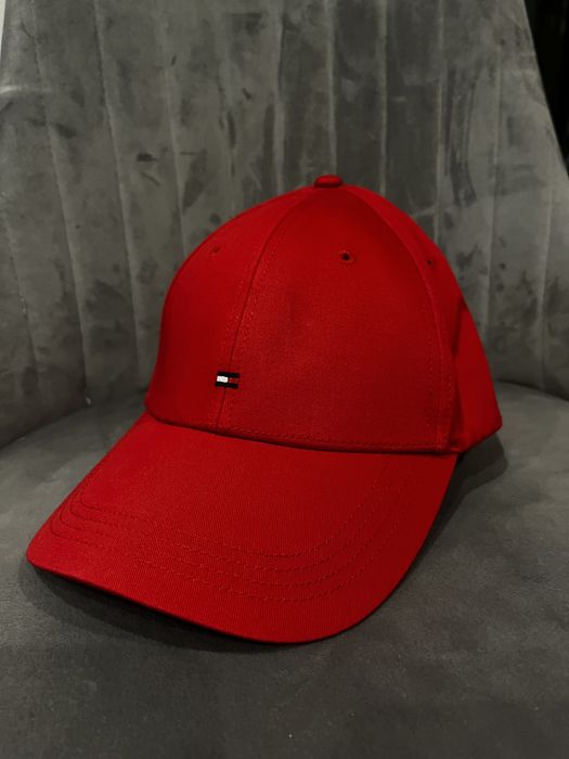 Czapka z daszkiem czerwona Tommy Hilfiger