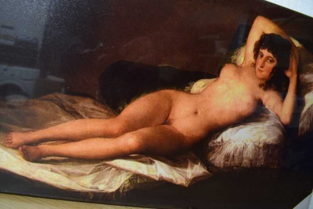 ,,Brunetka Odalisque ''-  F. Bouchera - 1745,reprodukcja .