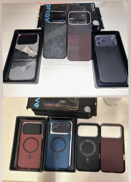 Чехлы карбон на iPhone 17 pro Max  16 pro Max