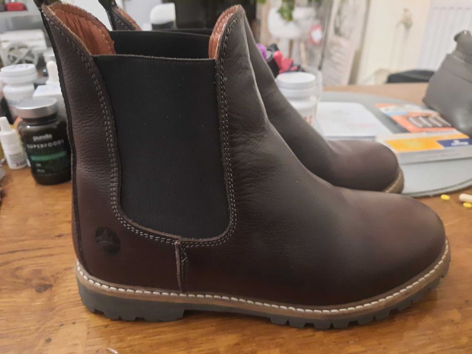 Skórzane sztyblety Travellin' podeszwa vibram r.38