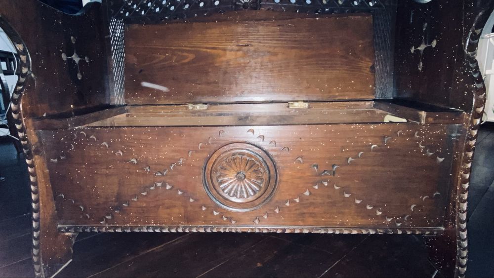 Banco madeira arrumacao  rustico