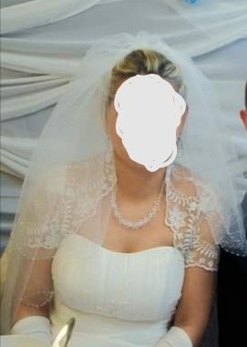 Suknia ślubna plus welon