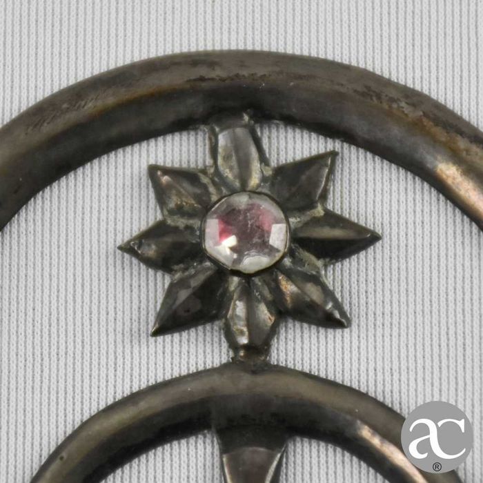 Resplendor em prata portuguesa antiga séc. XVIII / XIX