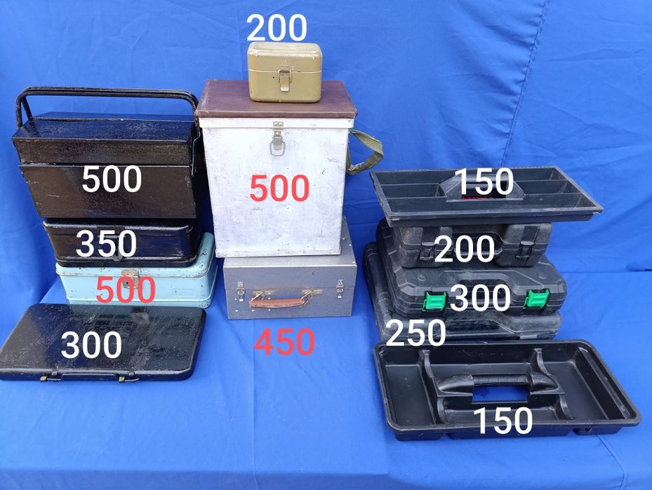 Советский железный чемодан для инструмента ящик тракторный СССР