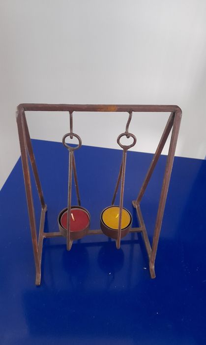 Mini baloiço decorativo para velas