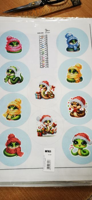 Новорічні  різдвяні заготовки вишивку бісером