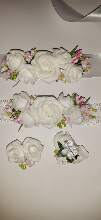 Opaska do chrztu pasek I przypinki