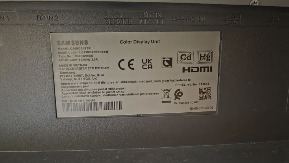 Monitor Gamingowy Samsung C49RG90SSR (49") UltraWide Quad HD