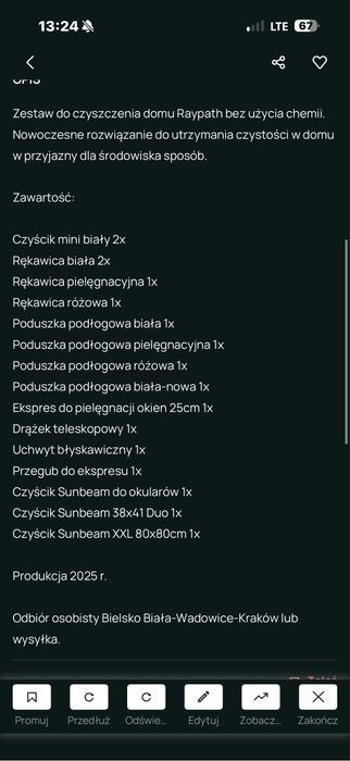 Zestaw raypath nowy