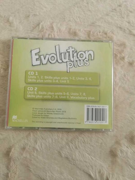 Płyty audio do podręcznika Evolution plus 1