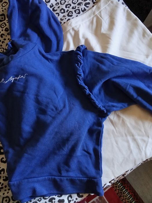 Cropped Sweatshirt Cobalto Karl Lagerfeld