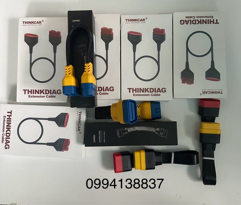 Подовжувач OBD2 Thinkcar Mucar кабель ELM327 удлинитель Thinkdiag