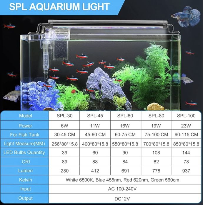 Lampa do akwarium/terrarium 11W 40-65cm
