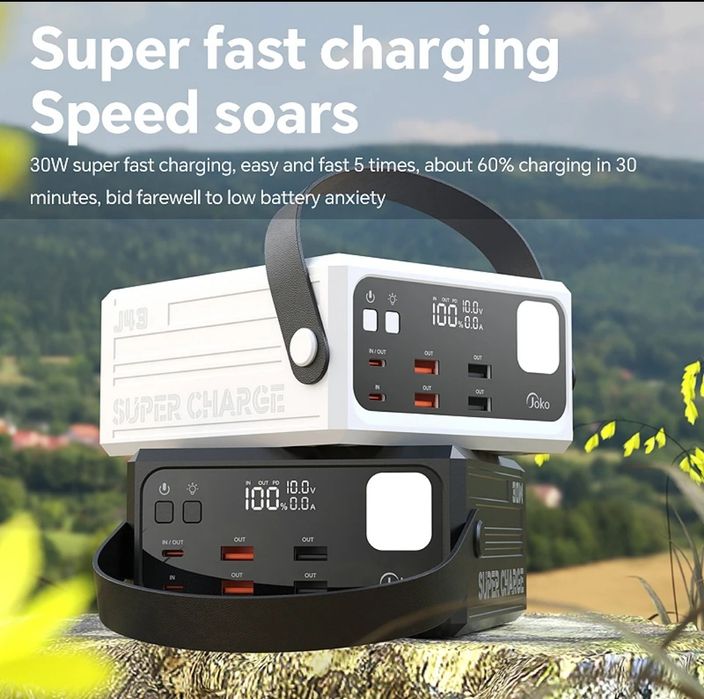 Павербанк компактний великого об'єму 120 000 mah li-Po  power bank 30w