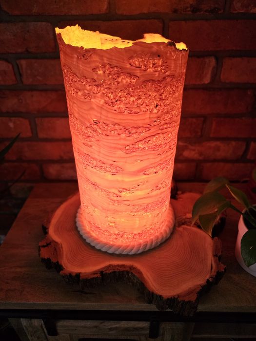 Unikalna lampka nocna HANDMADE | Styl Rustykalny / Loft | Drewno