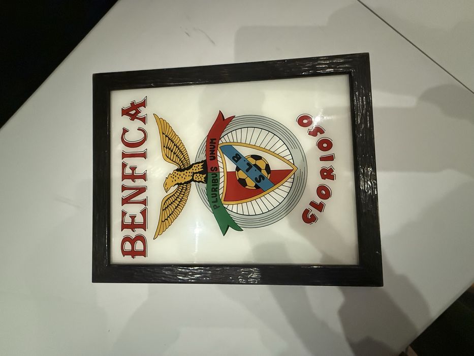 Quadro em vidro do SL Benfica