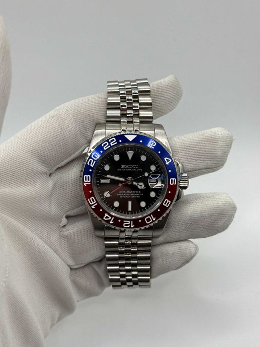 Zegarek Seiko Mod Pepsi GMT Master Jubilee