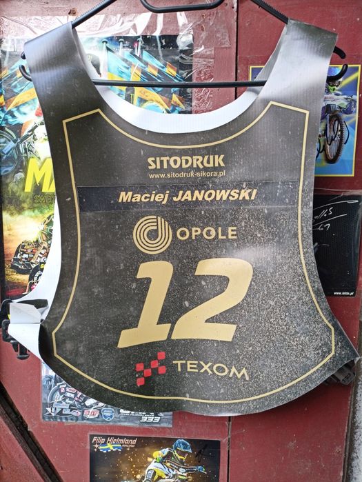 Plastron żużlowy speedway Maciej Janowski