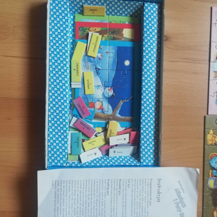 Puzzle Bob budowniczy plus gra cztery pory roku