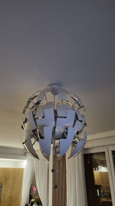 Lampa Ikea PS 2014 , 35/52 cm biało-srebrny