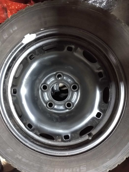 komplet kół stal 14" 5x100 VW