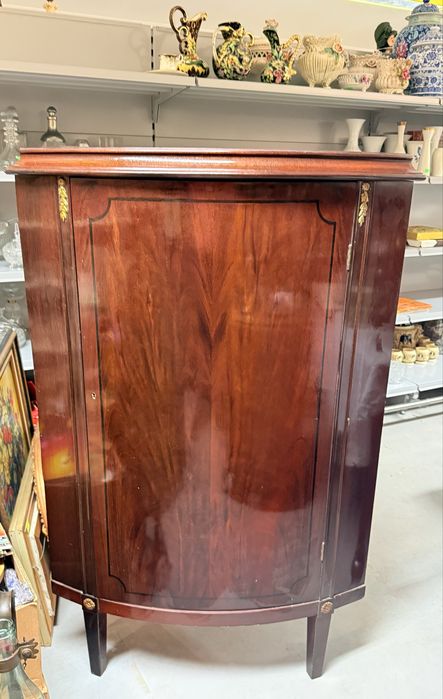 Antyk stara Duża narożna szafka kątnik owalny szafa drewniana