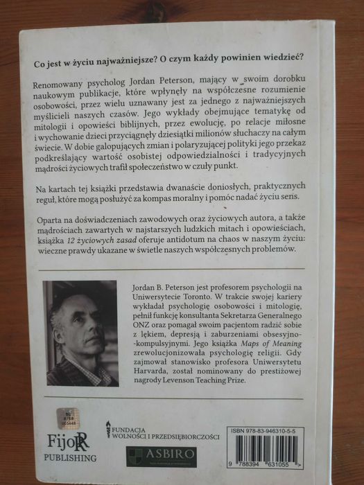 12 życiowych zasad. Antidotum na chaos - Jordan Peterson