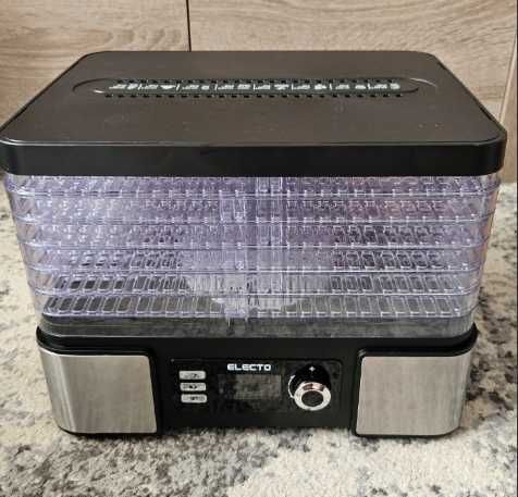 Suszarka Do Grzybów Owoców Warzyw Duża 15l Timer Termoobieg 500W +6Sit