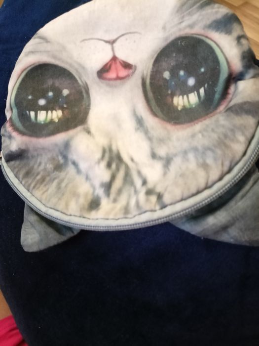 Kosmetyczka kot ,dwustronna