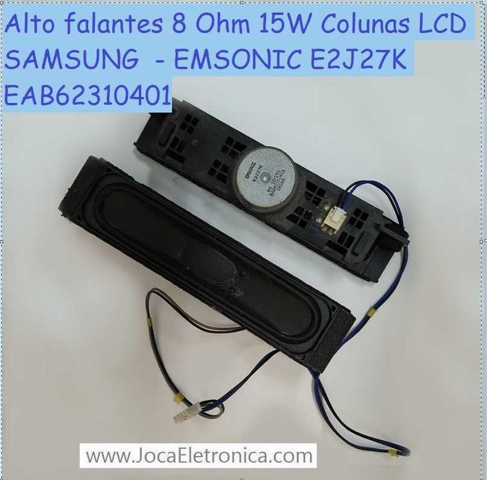 Alto falantes 8 Ohm 15W Colunas SAMSUNG – E2J27K EAB6231O4O1