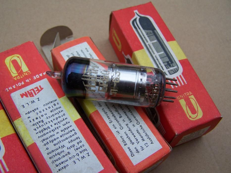 Lampa Elektronowa Unitra TELAM PCF-801 PCL 84 PFL 200 EAA 91 PL 83 PY