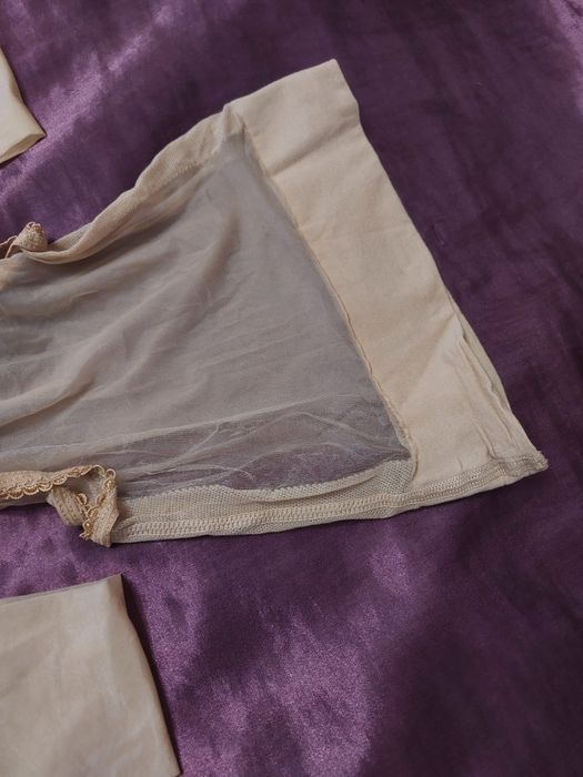 Rajstopy pończochy połysk cielisty