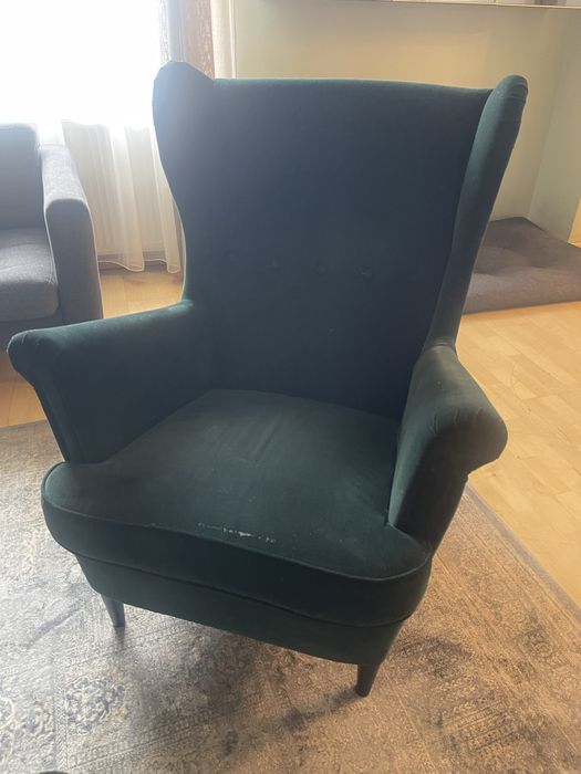 Fotel i podnóżek Ikea