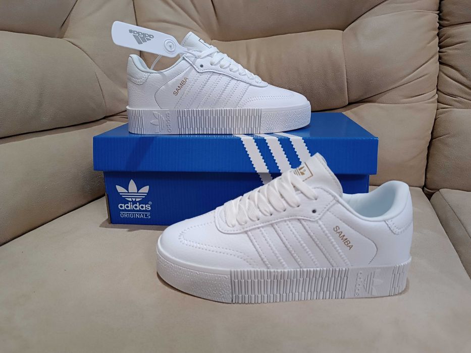 Жіночі кросівки Adidas Samba XLG (Шкіра)