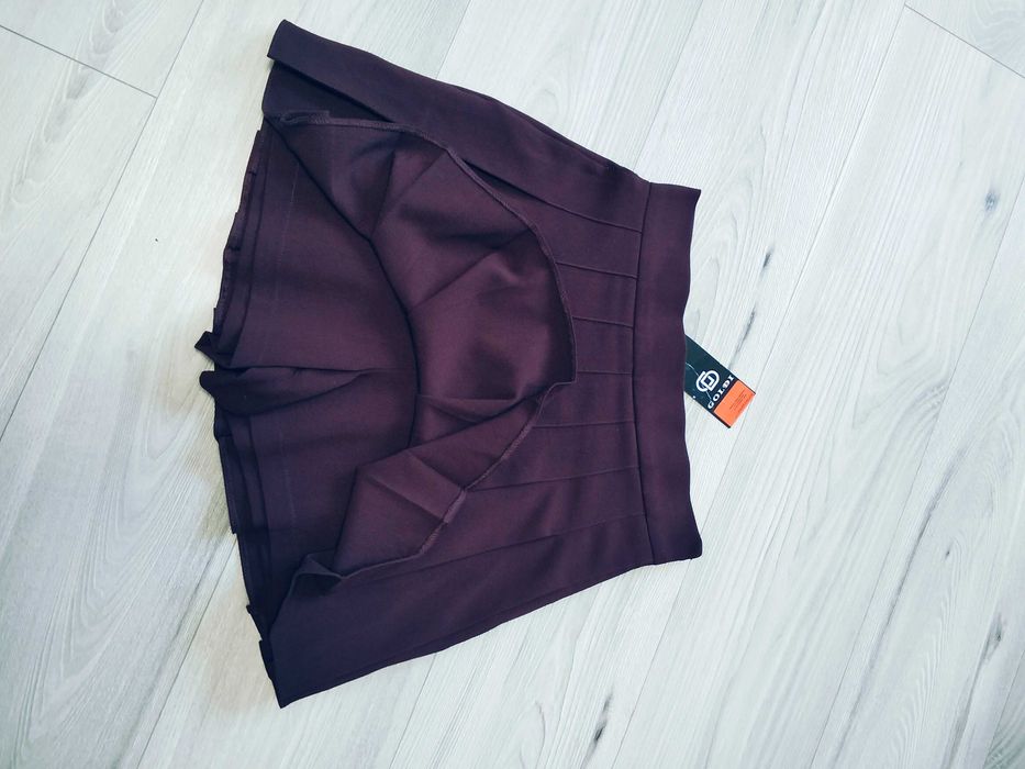 Бордова та чорна спідниця-шорти Ср Goldi