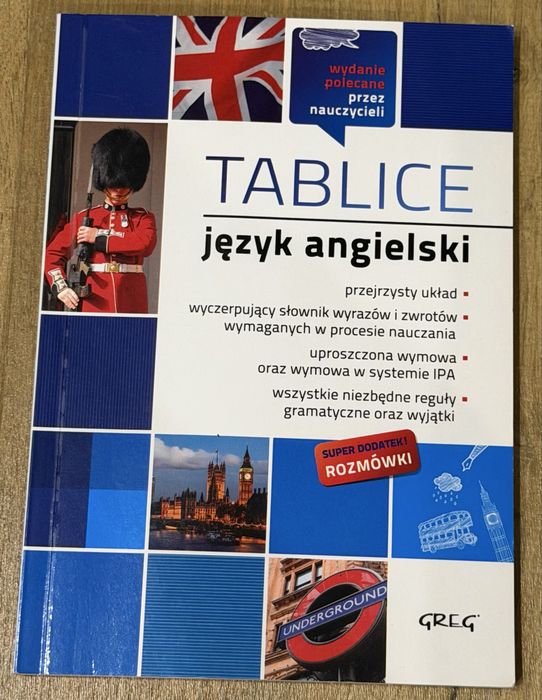 Tablice język angielski GREG