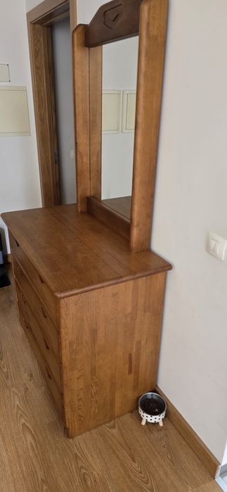 Kit quarto de casal(cama, comoda, mesa de cabeceira)