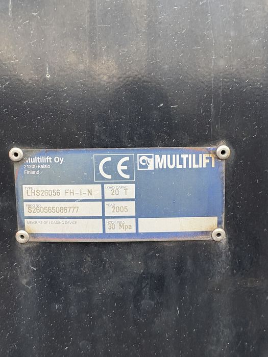 Zabudowa hakowa / hakowiec Multilift 20T / Skibicki / axor / man tga