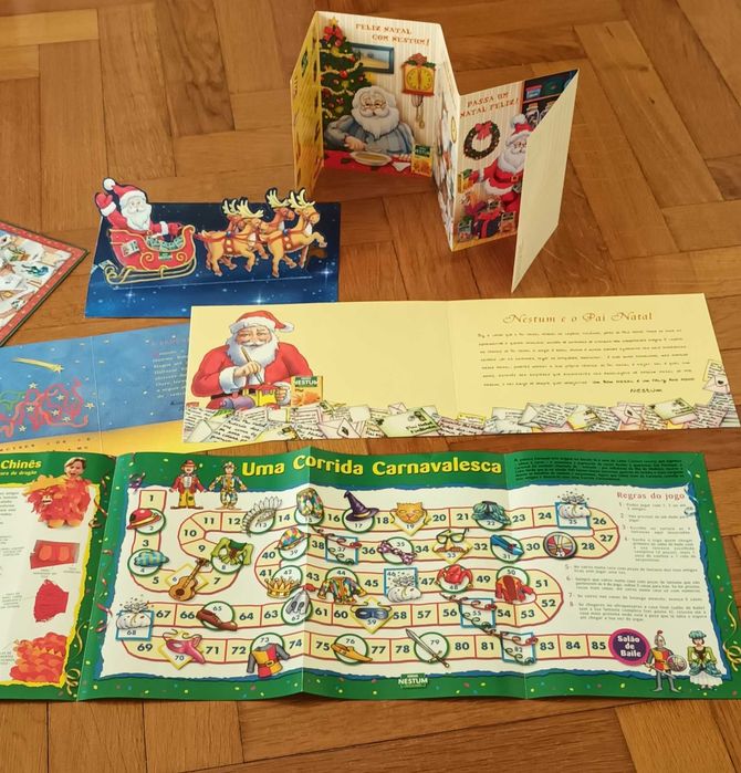 Nestum postais Natal e Kit Carnaval Anos 90