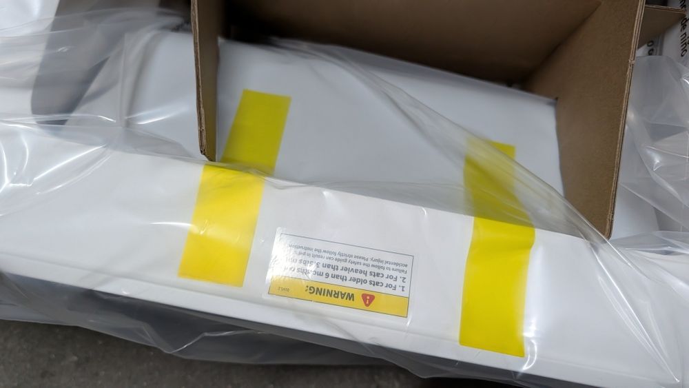 Caixa de areia com câmera IA automática para gatos Petkit (nova)