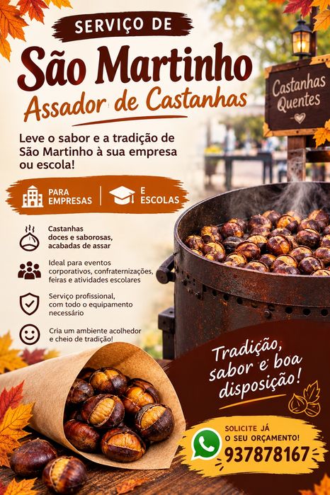 Assador de castanhas são martinho