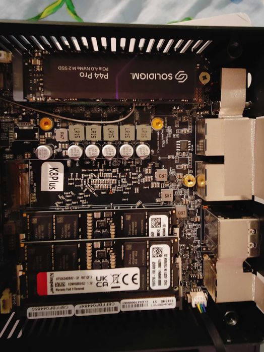 мини-ПК K8 Plus Ryzen 8845HS, 32 Gb DDR5 Kingston Fury, 1 Tb Solidigm P44 Pro