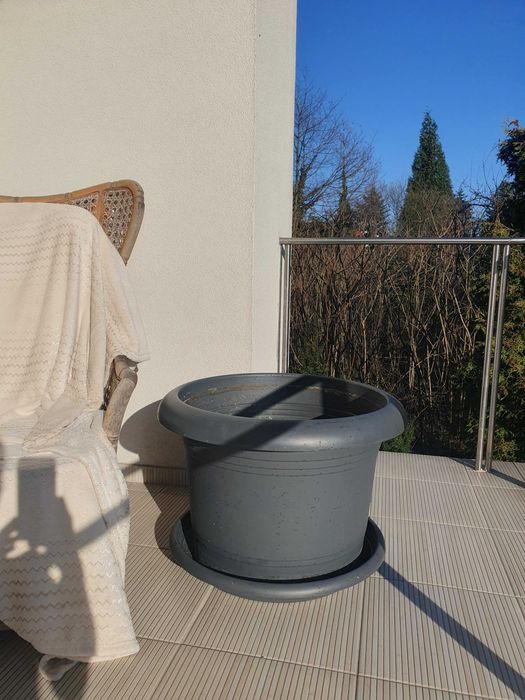 Duża donica ogrodowa do palmy lub bananowca, średnica 54 cm