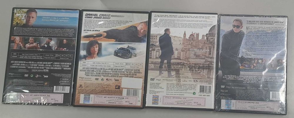 Pack 1 com 25 Filmes do 007 (21 Novos e Selados), Inclui o Spectre