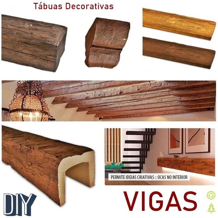 Vigas, Colunas e Tábuas Decorativas