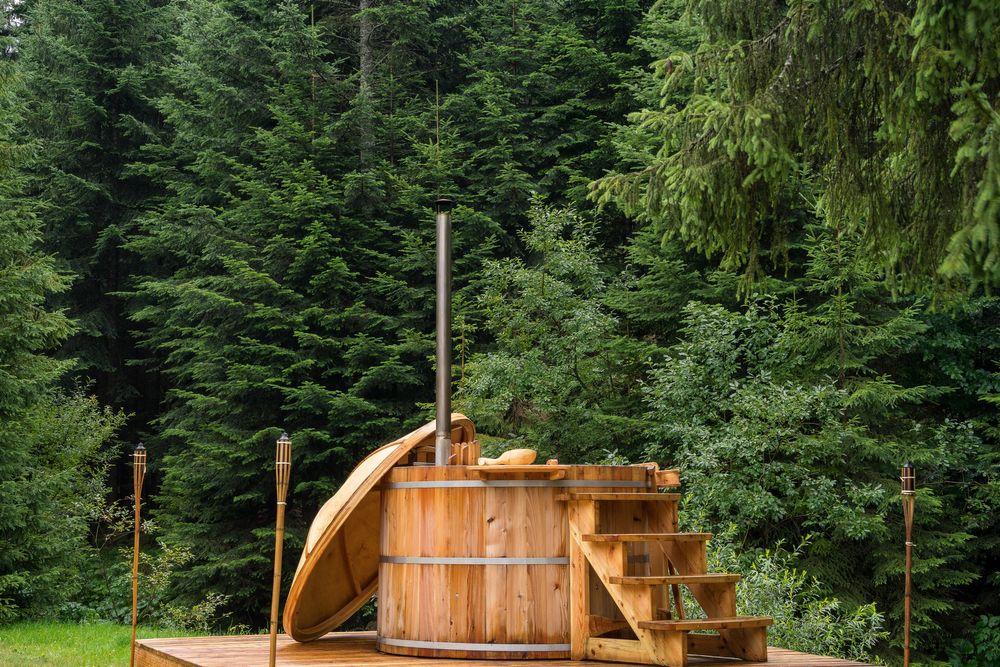 Wolny Weekend.  Ferie Domek z Balią i kominkiem